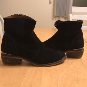 MTNG black suede booties - size 7.5